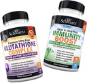 Glutatiooni kompleks piimaohaka ekstraktiga, C-vitamiin ja kvertsetiin + 17-in-1 immuunsus Boost Supplement koos Elderberry, C-vitamiin, Echinacea & Tsink - soodustab maksa ja immuunsüsteemi toetust