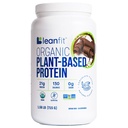 LeanFit Organic Plant-Based Protein Powder, Natural Chocolate Maitse - Vegan, USDA Organic Certified, Sojavaba, Gluteenivaba, Piimavaba, Suhkruvaba, Mitte-GMO - 21g Valk, 18 Servings, 1.58 Naela Tub