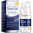 100% silikooni Scar Gel Scar Cream - Advanced Scar Gel kirurgiliste armide jaoks, C-sektsioon, Venitusmärgid, akne, vigastus, põletused, Keloidid, vanad ja uued armid 1.06oz(30g) (maksimaalne tugevus 100% silikoon)
