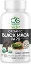 | Organic Black Maca 60 Capsules | Natural Supplement with Black Maca Root Powder | Plant-Based Capsules for Energy, Vitality, and Hormonal Balance