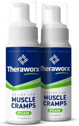Theraworx Relief lihaste krambid Vaht Kiiretoimeline lihaste spasm, jalgade valulikkus magneesiumsulfaadiga - 7,1 oz - 2 krahv