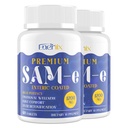 1200 MG SAM e Täiendus ajule, meeleolule, liigesele ja maksale, kõrge neeldumise SAM-e (S-adenosüül-L-metioniin) koos CoQ10, 5-HTP, Enteric kaetud 120 tabletti, Vegan