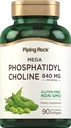 Torukivi fosfatidüülkoliini lisand | 840mg | 90 Softgels | alates sojaletsitiinist | Mitte-GMO, Gluteenivaba