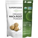 MRM Toitumine Orgaaniline Maca juurepulber | Superfoods | Adaptogen | Gluteenivaba + Vegan | 40 Servingut