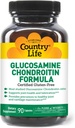 Riigi elu Glükosamiin Chondroitin 1500mg / 1200mg - toetab ühist tervist ja määrimist - säilitab tervisliku kõhre, Tendoni, liigesekoe - gluteenivaba, mitte-GMO - 90 kapslit - täiskasvanutele