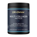 Multi kollageenpeptiidid tüüp I, II, III, V & X Hüdrolüüsitud valgupulber - rohi-toide, segu seedeensüümiga - nahale, juustele, küüntele, liigestele ja soolestikule Tervis, maitsestamata