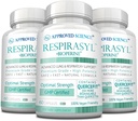 Heakskiidetud Science® Respirasyl - Lung and Respiratory Support - Quercefit, vitamiinid A, C, D, BioPerine - 3 kuu tarne - valmistatud USA-s