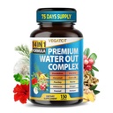 VEGATOT Organic Water Out Complex - 14-in-1 Formula - Dandelion Uva Ursi Horsetail Corn Silk Petsley Nettle Hibiscus Ginger