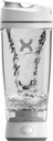 Promixx Original Shaker Bottle - Battery-powered for Smooth Protein Shakes - BPA Free, 20oz Cup (valge)