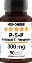 MONOHERB Püridoksaal 5- fosfaat 300 mg - 90 taimekapslit - P5P Aktiveeritud vitamiin B6 - väga biosaadav