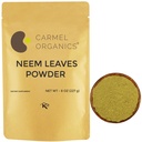 CARMEL ORGANICS Neem Lehtede pulber | 8 Oz või 227 Grams | Natural | Non GMO | Ei ole lisatud säilitusaineid või lisaaineid | Azadirachta Indica pulber