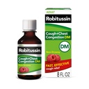 Robitussin köha ja rindkere ummistus DM, köha supressant ja ootaja, Vaarikamaitse - 8 Fl Oz pudel