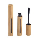 2 Pcs 6ML / 0, 2OZ korduvtäidetav Tühja keskkonnasõbralik bambus Välimus ripsmetuššitoru ripsmeharjaga Kosmeetiline meik Vial Kasvuõli Dispenser konteiner DIY Beauty Tools
