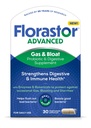 Florastor Advanced Gas and Bloat Probiootikum, Seedeensüümid ja botaanika, Plus Probiootikumid Seedetrakti Tervis, 30 kapslit