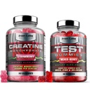 Lihaskude Gummy Bundle - Kreatiin Monohüdraat Gummies & Testo Gummies meestele - Advanced Bundle