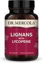 Dr Mercola Lignans koos lükopeenilisandiga, 30 serveerimist (30 kapslit), mitte-GMO, sojavaba, gluteenivaba