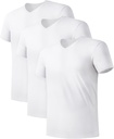 DAVID ARCHY Meeste alussärgid Micro Modal Ultra Pehmed T-särgid Venitage Niiskus-Wicking Crewneck / V-Neck Tees meestele, 3-Pakk