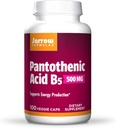 Jarrow valemid Pantoteenhape B5 500 mg - 100 Veggie kapslid - Essential B Vitamiin - Energia tootmine ja ainevahetuse tugi - 100 Servings, Pack of 3