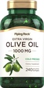 Piping Rock Oliiviõli Softgel Kapslid | 1000mg | 240 Pills | Orgaaniline Extra Virgin Cold Pressed Supplement | Gluteenivaba, Non-GMO