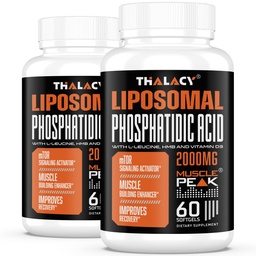 2000mg liposomaalne fosfatiidhape (PA) | Lihaste ehitaja, kõrge neeldumisega lihasehituse lisandid meestele ja naistele | Lihaste hankija, mTOR valgu süntees & lahja kehamass, tugevus, 120 kapslit