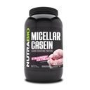 NutraBio Kaseiini Proteiini Pulber, Micellar Casien Pulber, 25 g Aeglane Seedimise Valk, Aitab Hoiab Teid Täis, Üleöö Lihaste Taastumine & Kasvu, BCAA & EAA, Gluteenivaba, Sojavaba, 2lb Maasika Jäätis