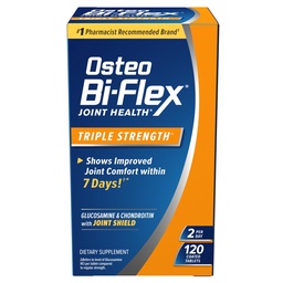 Osteo Bi-Flex kolmekordne tugevus (5), Glükosamiini kondroitiin C-vitamiini ühise tervise lisandiga, kaetud tabletid, 120 loend