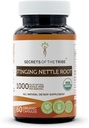 Saladused Tribe Stinging Nettle Juur 60 kapslid, valmistatud taimsete kapslite ja USDA orgaaniline Stinginging Nettle Urtica Dioica Respiratory and Urinary System Health (60 kapslit)