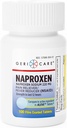 GeriCare Naproxen Naatriumtabletid, 220mg (100 krahv) - MSPVA ekstra tugev valu leevendamiseks peavalu, artriidi, lihasvalu, menstruaalkrambid - õhukese polümeerikattega Naproxen, põletikuvastane ja palaviku vähendaja