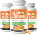 NERVE RENE Meriva kurkumiin musta pipari ja bioperiiniga - Antioksüdant Boost Nerve Support Supplement - 3 Pack