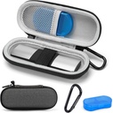 KardiaMobile'i juhtum 1L 6L isiklik EKG monitor, AliveCor Kardia südamemonitor EKG/ECG, kaasaskantav südame löögisageduse monitor kottide säilitamise korraldaja koos pillide kasti ja karabiini klambriga