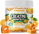 Kreatiinmonohüdraadi närimiskompleks 6400mg meestele ja naistele - täiustatud valem W / L-tauriin + vitamiin B12, suhkruvaba närimislisand, 60 oranži softchews