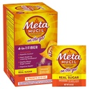 Metamucil On-the-Go, Daily Psyllium Husk Pulber Toidulisand Real Sugar, 4-in-1 Fiber Seedetrakti Tervis, Orange Smooth Maitsestatud Jook, 2 pakki x 30 arv = 60 pakendit Kokku