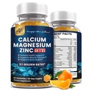 (2 Pack) Kaltsiummagneesiumtsinkkummid vitamiiniga D3, K2, B12 & B6 täiskasvanutele, suhkruvaba magneesiumglütsinaat kaaliummere samblalisandiga, kaltsiumtsitraat luu meeleolu ja une toetamiseks