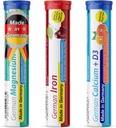 T & D Saksa Mineral Plus pakett 60 Servings - Vegan, null suhkur - Jooge kihisevad tabletid - Raud, Kaltsium, Magneesium Pharma - valmistatud Saksamaal