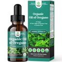 Orgaaniline Oregano õli tilgad - ülikontsentreeritud Oregano vedel õli karvakrooliga 60% seedimiseks ja immuunsuse toetamiseks - Vedel taimse ekstrakti tinktuur immuunsuse tugevusele ja tervislikele sooledele - 30 ml