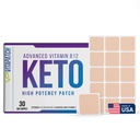 Keto Patch koos B12 metüülkobalamiini ja vitamiin Guarana B12 Patch energia - 30 päeva tarne Keto ja vitamiin B12 Patches - valmistatud USA-s