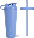 HydroJug Stainless Steel Shaker Cup 24oz - ideaalne proteiinikokteilide, eel-treeningujookide, jäätunud kohvi - lihtne segamine, vaakumi isoleerimine, Cup Holder ühilduv, BPA vaba - hoiab tunde