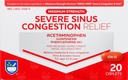 Rite Aid Raske siinus Meditsiin ja nina dekongestant, maksimaalne tugevus - 20 kapslit | Sinus Relief | Valu leevendamine | Multisümptom Külm ja gripp Meditsiin | Raske külm ja sinus Meditsiin täiskasvanutele