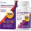 GLP ONE Supplement - 300 miljardit AFU Akkermansia Muciniphila, Akkermansia Probiootikum Naistele ja meestele, Boost, Seedetrakti, Soolestiku, Immuunsuse, Suurendab Soolestiku Lining Funktsiooni Ja Soole seinad, 60 Count