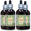Anamu (Petiveria Alliacea) Glycerite, Kuivatatud ürdi Alkoholivaba Vedelikekstrakt (Brand name: HerbalTerra, Proudly made in USA) 4x4 fl.oz (4x120 ml)