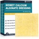 Manuka Honey Kaltsium Alginaadi Haava Kleitmine, 2 "x 2" Kõrge Absorbentsiga Mesi Haava Kleitmine Kaltsium Alginaadiga, Meditsiiniline Hinne Manuka Mesi Haava Hooldusribad Haavade Paigud (10. PAK)