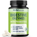 Enzimas Digestivas con Probióticos | Salud Digestiva para Mujeres y Hombres | Mezcla de Enzimas de 400 mg con Cepas Probióticas para la Digestión y la Salud Soolestik | Vegetariano | 60 Cápsulas