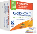 Boiron Oscillococcinum Homöopaatiline ravim gripilaadsete sümptomite jaoks, valge, 36 krahv