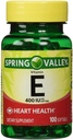 Spring Valley - Vitamiin E 400 RÜ, vees lahustuv, 100 Softgels