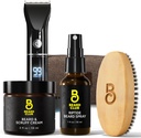 The Beard Club PT45 Beard Trimmer for Men - Electric Cordless Rechargeable, Bear Cream, Riptide Beard Spray, Beard Brush, Travel Bag– Gift Kit Bund