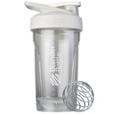 BlenderBottle Sport Shaker Bottle koos traadiga Whisk, 24-Ounce, White - Protein Shakes & Hydration sportlastele & Fitness Entusiastid, Lihtne segamine, Vastupidav ja kerge, lukustatav Lid