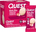 Quest Nutrition Frosted Cookies Twin Pack, maasikakook, 1g suhkur, 10g valk, 2g Net Carbs, Gluteenivaba, 16 küpsist