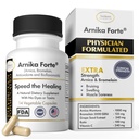 Arnika Forte kapslid - turse ja muljumise reduktor pärast operatsiooni ja esteetilise ravi, antioksüdandid ja bioflavonoidid, Arnica 1000mg, Bromelain 125mg 3000GDU - 14 kapslit