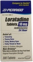 Perrigo Loratadine tabletid, sinine, 300 loend