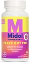 MIDOL Supplements Peace Out PMS, PMS Support Supplement, formuleeritud Chasteberryga, et aidata leevendada rindade hellust ja kergeid meeleolu muutusi, ka ingveripulbri ja Valerian Extract, 30 Count